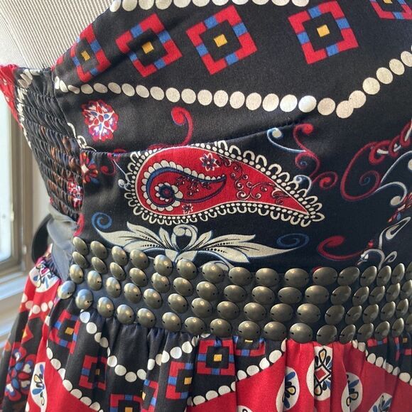 Buffalo David Bitton Floral Embellished Lined Dress Size L - Picture 3 of 16